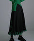 Ruffle Hem Layered Skirt